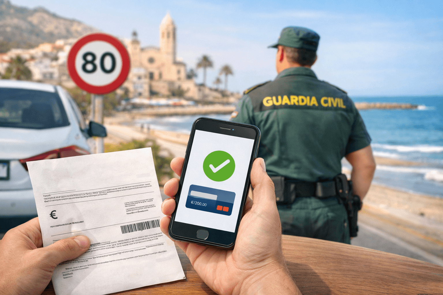 Pay fine spain